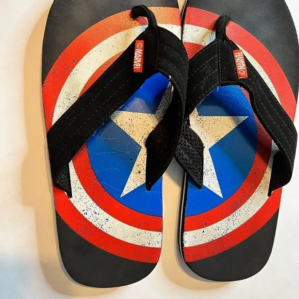 Captain America’s Flip Flops Size 11